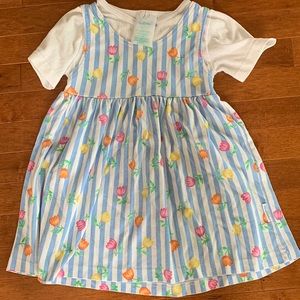 Healthtex Sz 5 Girls Garden stripe dress